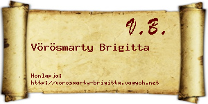 Vörösmarty Brigitta névjegykártya